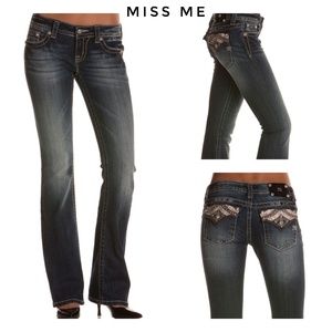 Miss Me Bootcut Distressed Jeans Size 32